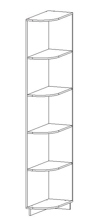 Спальня "Релана" Угловой элемент анкор белый
