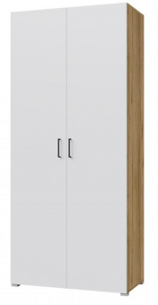 Шкаф 2х дв "STIF" белый/Дуб бунратти