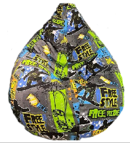 Кресло- мешок- груша со съемным чехлом (120*80)" Real Фристайл" 4 кл ТКАНЬ