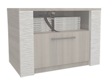 Спальня "Релана" Тумба прикроватная анкор белый