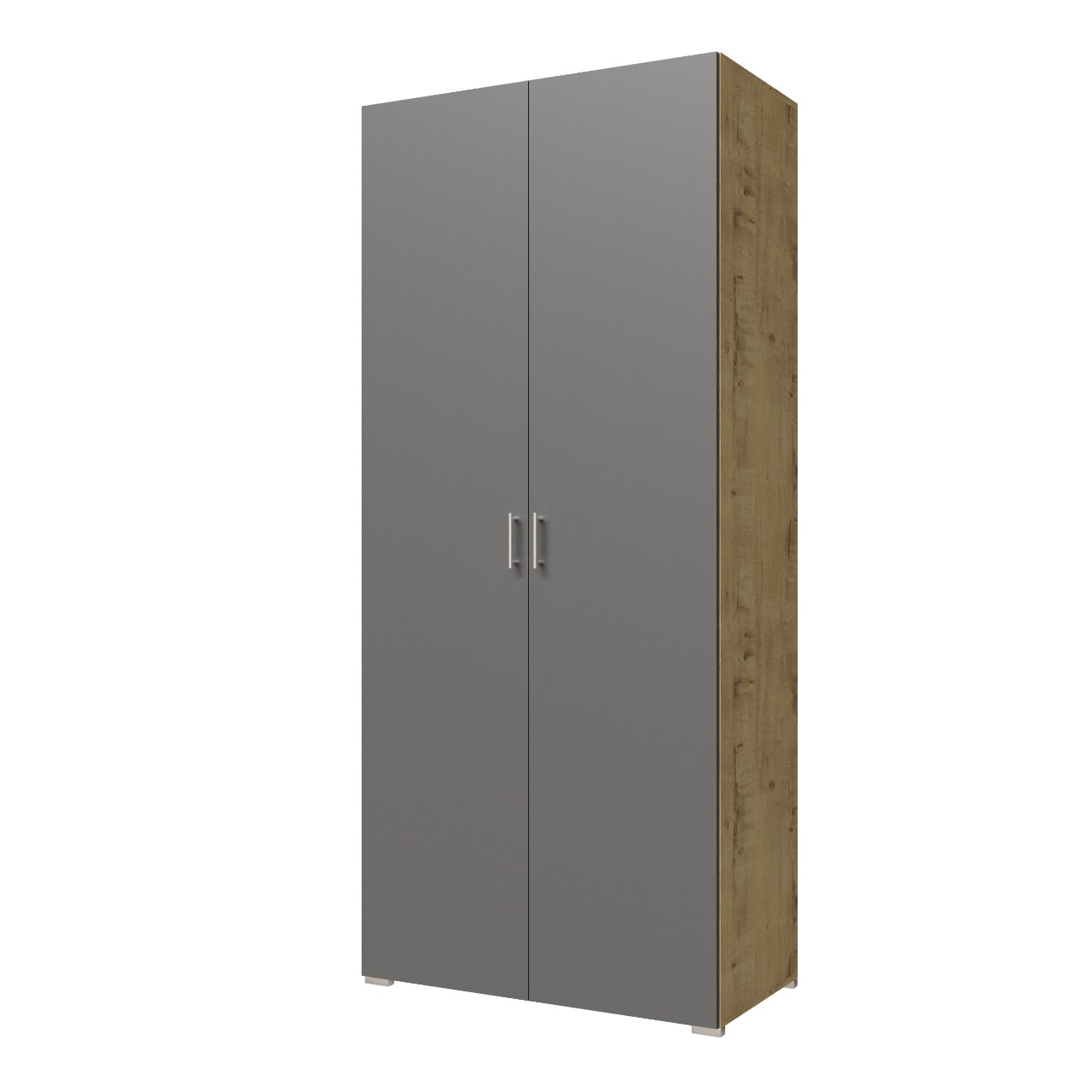 Шкаф 2х дв "STIF" базальт/Дуб бунратти