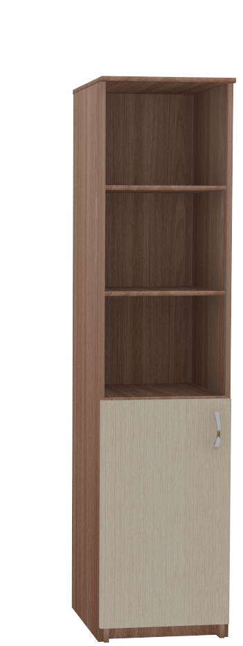 Детская "Школьник" Шкаф-стеллаж шимо темный/венге светлый