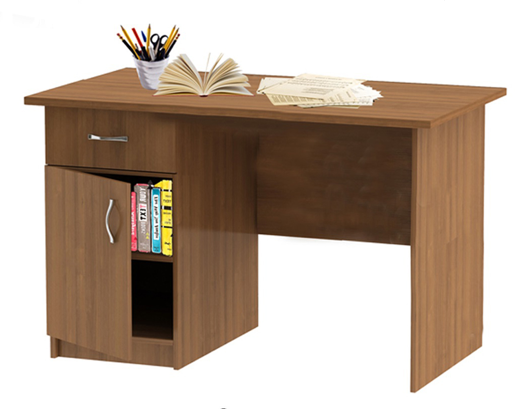 Стол письменный однотумбовый ит.орех/левый