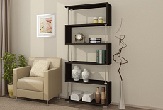 Стеллаж в интерьере