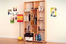 Стеллаж в интерьере