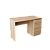 Стол письменный " Твист" однотумбовый Дуб Сонома (правый)