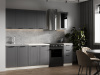 Кухня GRACIA graphite 2м ( без столешницы, мойки, сушки)