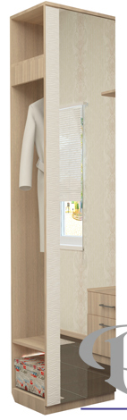 "Релана" Вешалка с зеркалом дуб сонома