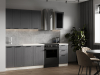 Кухня GRACIA graphite 1,8м (без столешницы, мойки, сушки)
