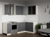 Кухня GRACIA graphite 1,4 х 2,3м (Без столешницы, мойки, сушки)