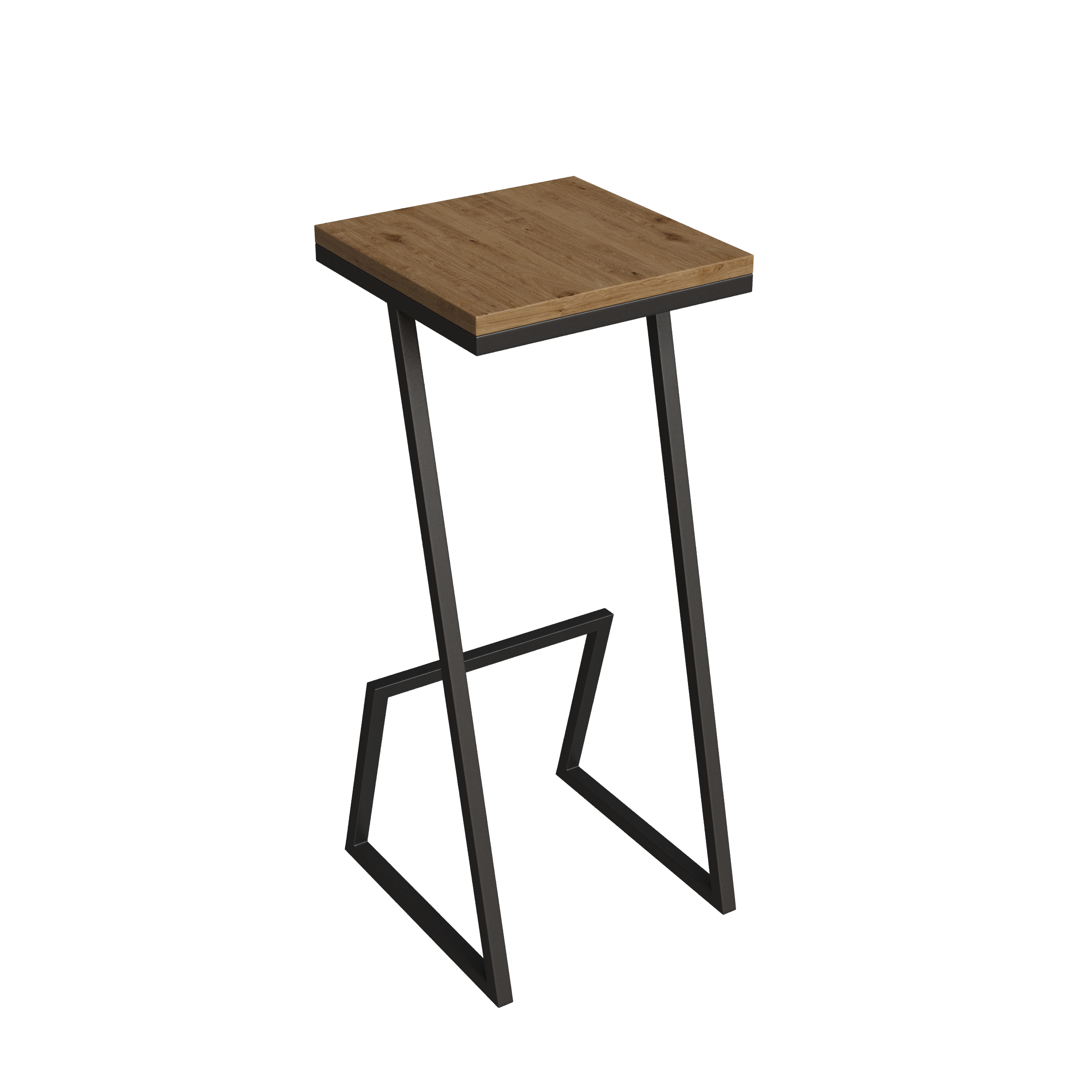 Стул барный  "Лофт" каркас металл (Цвет черный)