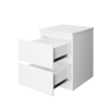Комод "Твист" 2 ящика Белый (БЕЗ ФУРНИТУРЫ)